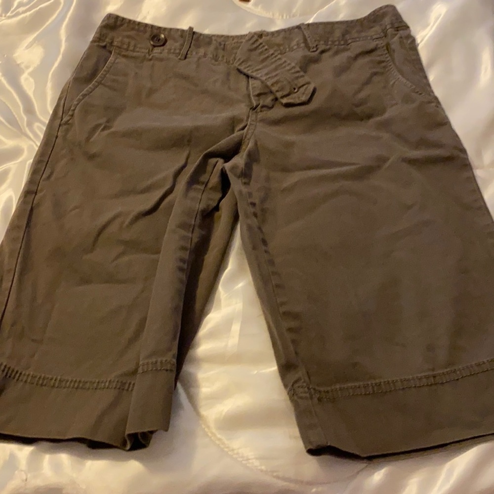 Khaki green Eddie Bauer long shorts